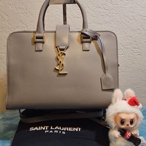 Preloved Saint Laurent Gray Cabas Medium